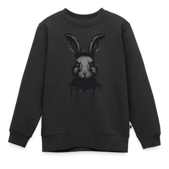 Dunkler Hase - Kinder Premium Organic Sweatshirt - Schwarz - Vorne - AI Model Kid Female (0cm)