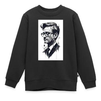 Abstrakter Profi - Kinder Premium Organic Sweatshirt - Schwarz - Vorne - AI Model Kid Female (0cm)