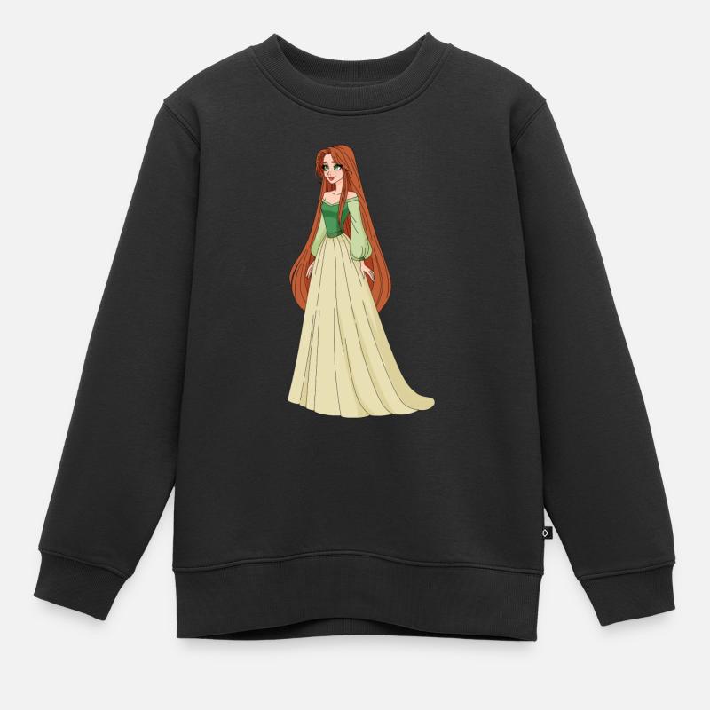 Luna - Sweat Premium enfant bio - noir