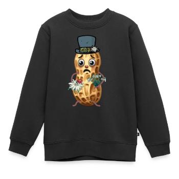 Cacahuètes Cacahuète Printemps Suisse Tyrol Noix - Sweat Premium enfant bio - noir - Devant - AI Model Kid Female (0cm)