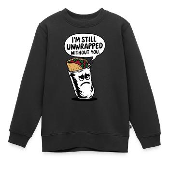 Je suis toujours déballé sans toi - Sweat Premium enfant bio - noir - Devant - AI Model Kid Female (0cm)