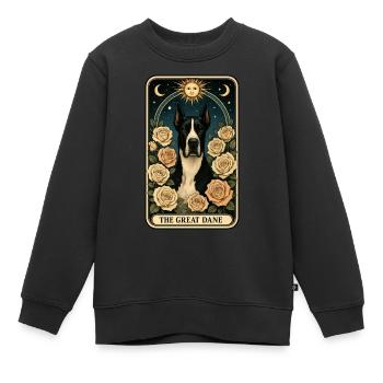 Deutsche Dogge - Kinder Premium Organic Sweatshirt - Schwarz - Vorne - AI Model Kid Female (0cm)