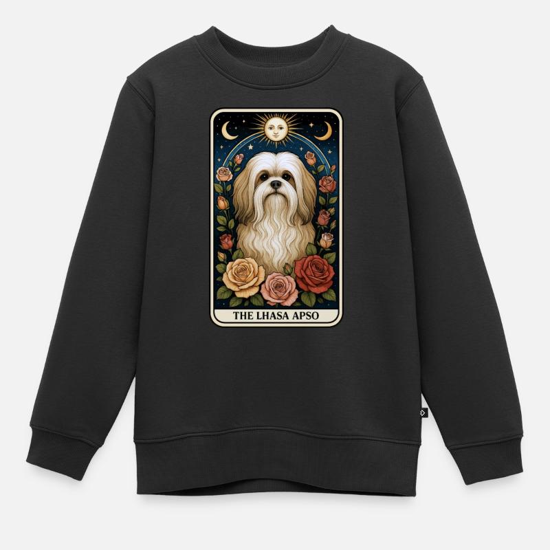 Lhasa Apso - Kinder Premium Organic Sweatshirt - Schwarz
