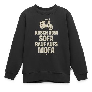 Mofa Mofafahrer - Kinder Premium Organic Sweatshirt - Schwarz - Vorne - AI Model Kid Female (0cm)