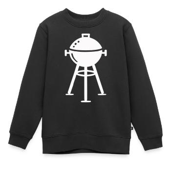 griller - Sweat Premium enfant bio - noir - Devant - AI Model Kid Female (0cm)