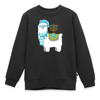 Chanukkah Hanukkah Hanukah - Kinder Premium Organic Sweatshirt - Schwarz - Vorne - AI Model Kid Female (0cm)