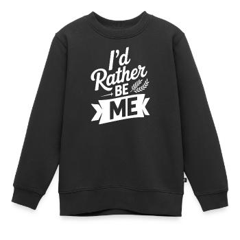 Je préfère être moi-même - Sweat Premium enfant bio - noir - Devant - AI Model Kid Female (0cm)
