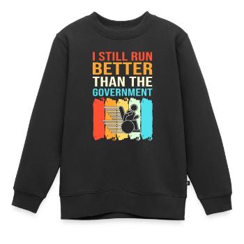 Rollstuhl - Kinder Premium Organic Sweatshirt - Schwarz - Vorne - AI Model Kid Female (0cm)