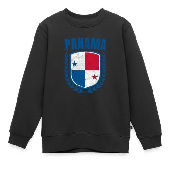Panama - Kids Premium Organic Sweatshirt - black - Front - AI Model Kid Female (0cm)