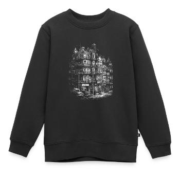 Le flair de la ville cubaine comme un soulagement - Sweat Premium enfant bio - noir - Devant - AI Model Kid Female (0cm)