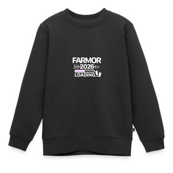 Je vais être grand-mère en 2024, pieds de bébé - petits-enfants petits-enfants - Sweat Premium enfant bio - noir - Devant - AI Model Kid Female (0cm)