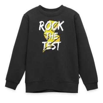 Rock den Test - Kinder Premium Organic Sweatshirt - Schwarz - Vorne - AI Model Kid Female (0cm)