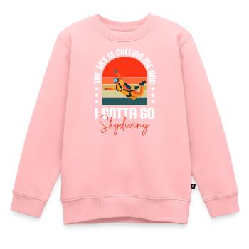 Parapente Saut d’obstacles Saut d’obstacles - Sweat Premium enfant bio - rose - Devant - AI Model Kid Female (0cm)