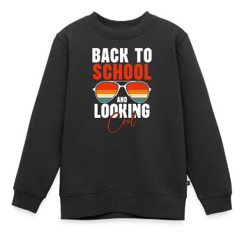 Student Zukunft Hochschule BWL - Kinder Premium Organic Sweatshirt - Schwarz - Vorne - AI Model Kid Female (0cm)