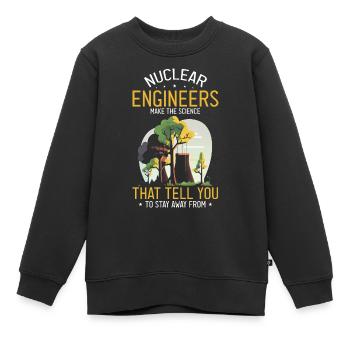 Nuklearingenieur für Kernkraftwerk und Kernenergie - Kinder Premium Organic Sweatshirt - Schwarz - Vorne - AI Model Kid Female (0cm)