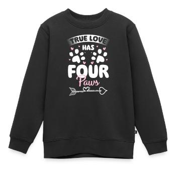 Perser Katzendame Katzenfreund - Kinder Premium Organic Sweatshirt - Schwarz - Vorne - AI Model Kid Female (0cm)
