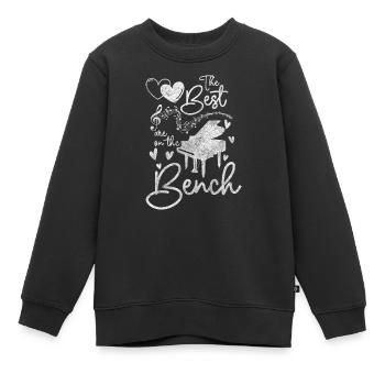 Piano Komponieren Melodie Orchester - Kinder Premium Organic Sweatshirt - Schwarz - Vorne - AI Model Kid Female (0cm)
