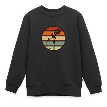 Chanteurs - Sweat Premium enfant bio - noir - Devant - AI Model Kid Female (0cm)