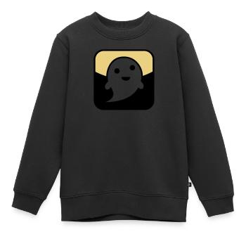 symbol21_2c - Sweat Premium enfant bio - noir - Devant - AI Model Kid Female (0cm)
