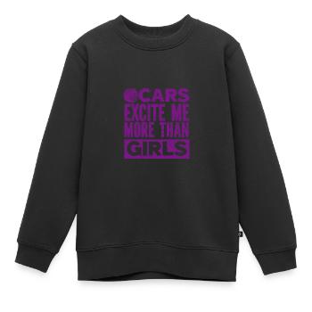 Voiture Vintage Racing Car Lovers Voiture Vétérans - Sweat Premium enfant bio - noir - Devant - AI Model Kid Female (0cm)