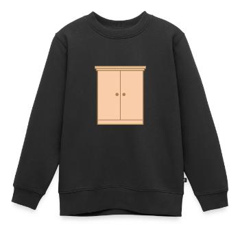 Meubles de meubles Appartement - Sweat Premium enfant bio - noir - Devant - AI Model Kid Female (0cm)