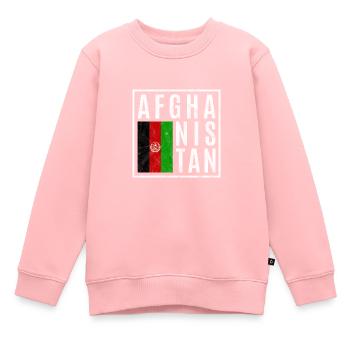 Afghanistan - Kinder Premium Organic Sweatshirt - Rosa - Vorne - AI Model Kid Female (0cm)