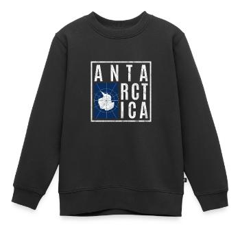 Antarctique - Sweat Premium enfant bio - noir - Devant - AI Model Kid Female (0cm)