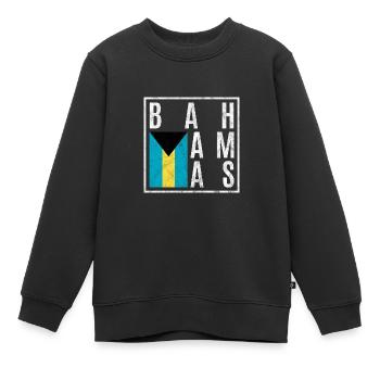 Bahamas - Sweat Premium enfant bio - noir - Devant - AI Model Kid Female (0cm)