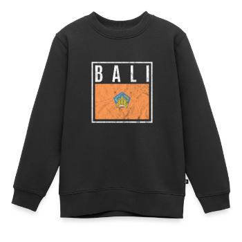 Bali - Sweat Premium enfant bio - noir - Devant - AI Model Kid Female (0cm)