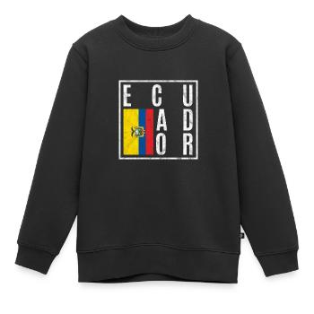 Ecuador - Kinder Premium Organic Sweatshirt - Schwarz - Vorne - AI Model Kid Female (0cm)