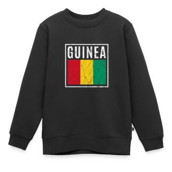 Guinea - Kinder Premium Organic Sweatshirt - Schwarz - Vorne - AI Model Kid Female (0cm)