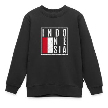 Indonesien - Kinder Premium Organic Sweatshirt - Schwarz - Vorne - AI Model Kid Female (0cm)