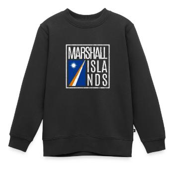 Îles Marshall - Sweat Premium enfant bio - noir - Devant - AI Model Kid Female (0cm)