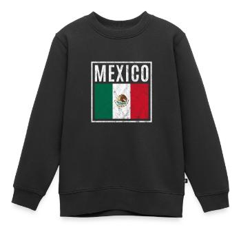 Mexiko - Kinder Premium Organic Sweatshirt - Schwarz - Vorne - AI Model Kid Female (0cm)