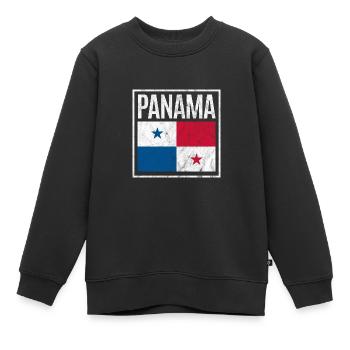 Panama - Kids Premium Organic Sweatshirt - black - Front - AI Model Kid Female (0cm)