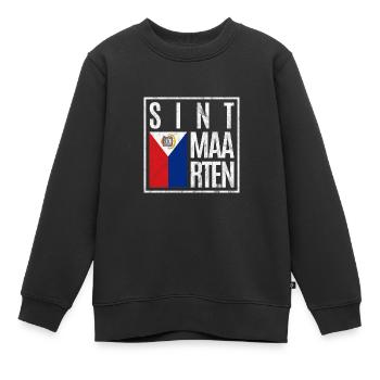 Sint Maarten - Kinder Premium Organic Sweatshirt - Schwarz - Vorne - AI Model Kid Female (0cm)