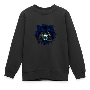 Ascension - Sweat Premium enfant bio - noir - Devant - AI Model Kid Female (0cm)