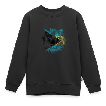 Bahamas - Sweat Premium enfant bio - noir - Devant - AI Model Kid Female (0cm)