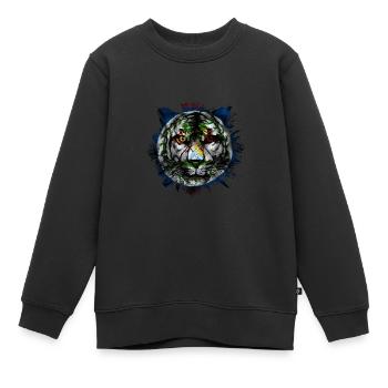 Belize - Kinder Premium Organic Sweatshirt - Schwarz - Vorne - AI Model Kid Female (0cm)