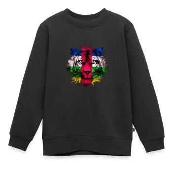 Zentralafrikanische Republik - Kinder Premium Organic Sweatshirt - Schwarz - Vorne - AI Model Kid Female (0cm)