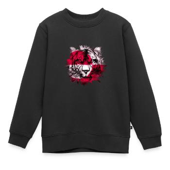 Groenland - Sweat Premium enfant bio - noir - Devant - AI Model Kid Female (0cm)