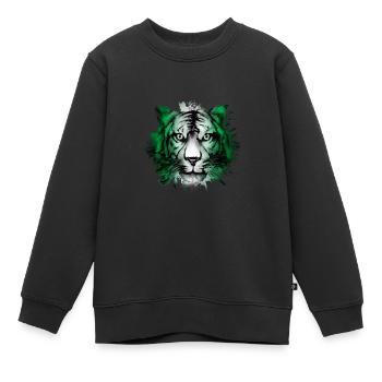Nigeria - Kinder Premium Organic Sweatshirt - Schwarz - Vorne - AI Model Kid Female (0cm)