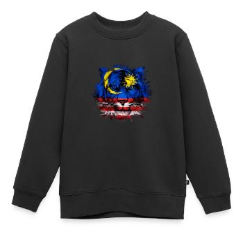 Malaysia - Kinder Premium Organic Sweatshirt - Schwarz - Vorne - AI Model Kid Female (0cm)