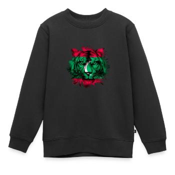 Maldives - Sweat Premium enfant bio - noir - Devant - AI Model Kid Female (0cm)