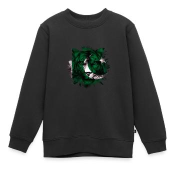 Pakistan - Kinder Premium Organic Sweatshirt - Schwarz - Vorne - AI Model Kid Female (0cm)