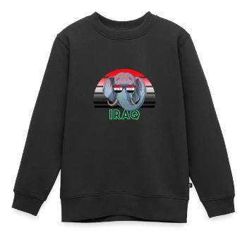 Irak - Kinder Premium Organic Sweatshirt - Schwarz - Vorne - AI Model Kid Female (0cm)