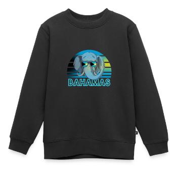 Bahamas - Kinder Premium Organic Sweatshirt - Schwarz - Vorne - AI Model Kid Female (0cm)