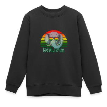 Bolivien - Kinder Premium Organic Sweatshirt - Schwarz - Vorne - AI Model Kid Female (0cm)