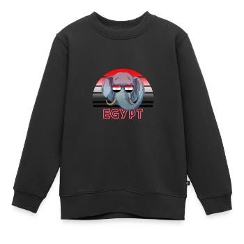 Ägypten - Kinder Premium Organic Sweatshirt - Schwarz - Vorne - AI Model Kid Female (0cm)