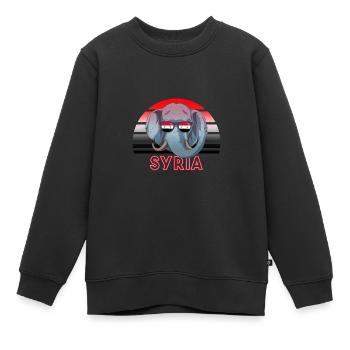 Syrien - Kinder Premium Organic Sweatshirt - Schwarz - Vorne - AI Model Kid Female (0cm)